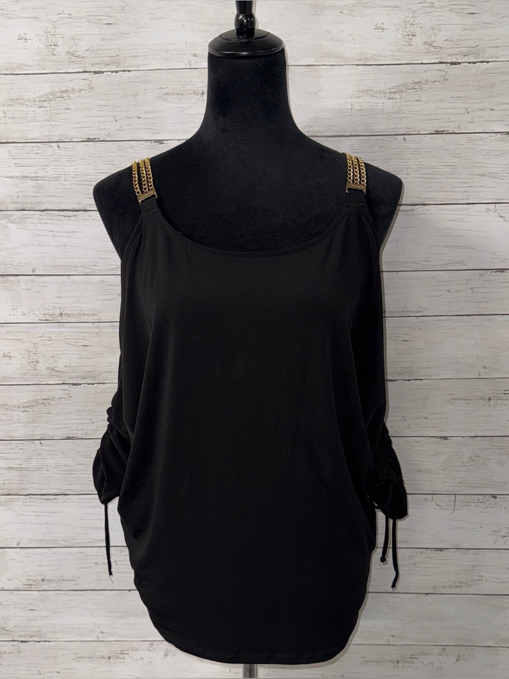 Michael Kors Chain Cold Shoulder Top